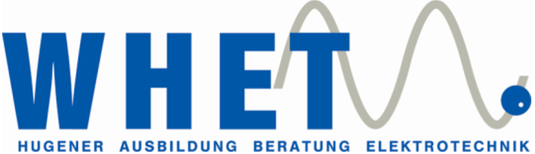Das Logo von WHET steht für eine Firma in Stein, welche im Bereich Elektrotechnik und Schulung tätig ist.