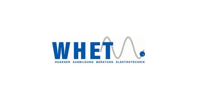 Das Logo von WHET steht für eine Firma in Stein, welche im Bereich Elektrotechnik und Schulung tätig ist.